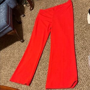 Soho Red Wide Leg Pants